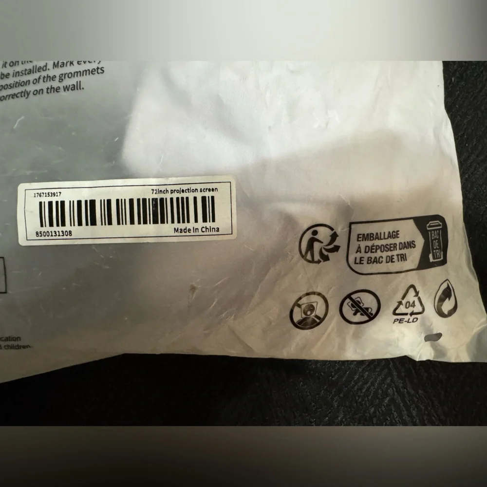 Simple Projection Screen - White - Picture 7 of 7